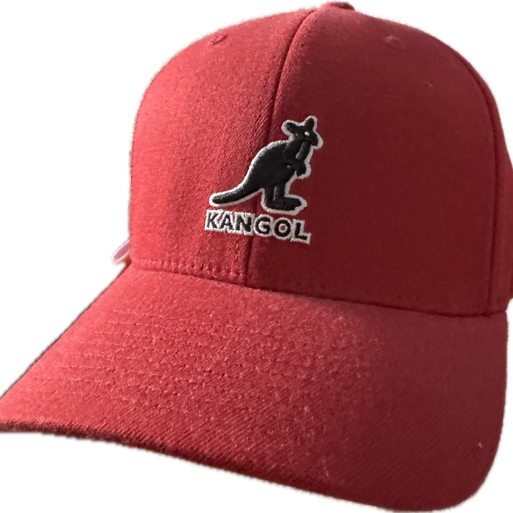 Kangol Red Flexfit Hat Cap Special Edition radio kangol with sticker